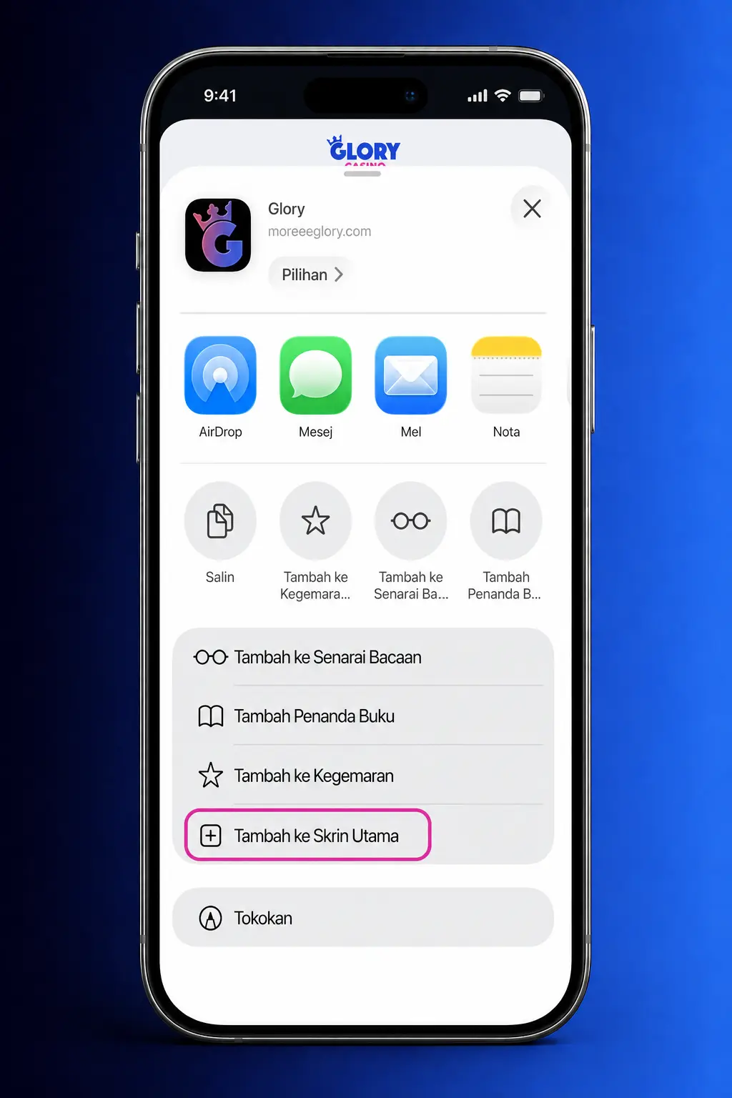Step-by-step guide to download and install Glory Casino iOS app on iPhone and iPad in 5 easy steps